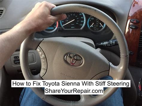 toyota stiff power steering problems